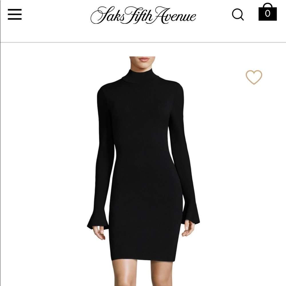 NWT Michael Kors Mockneck Bell-Sleeve Dress